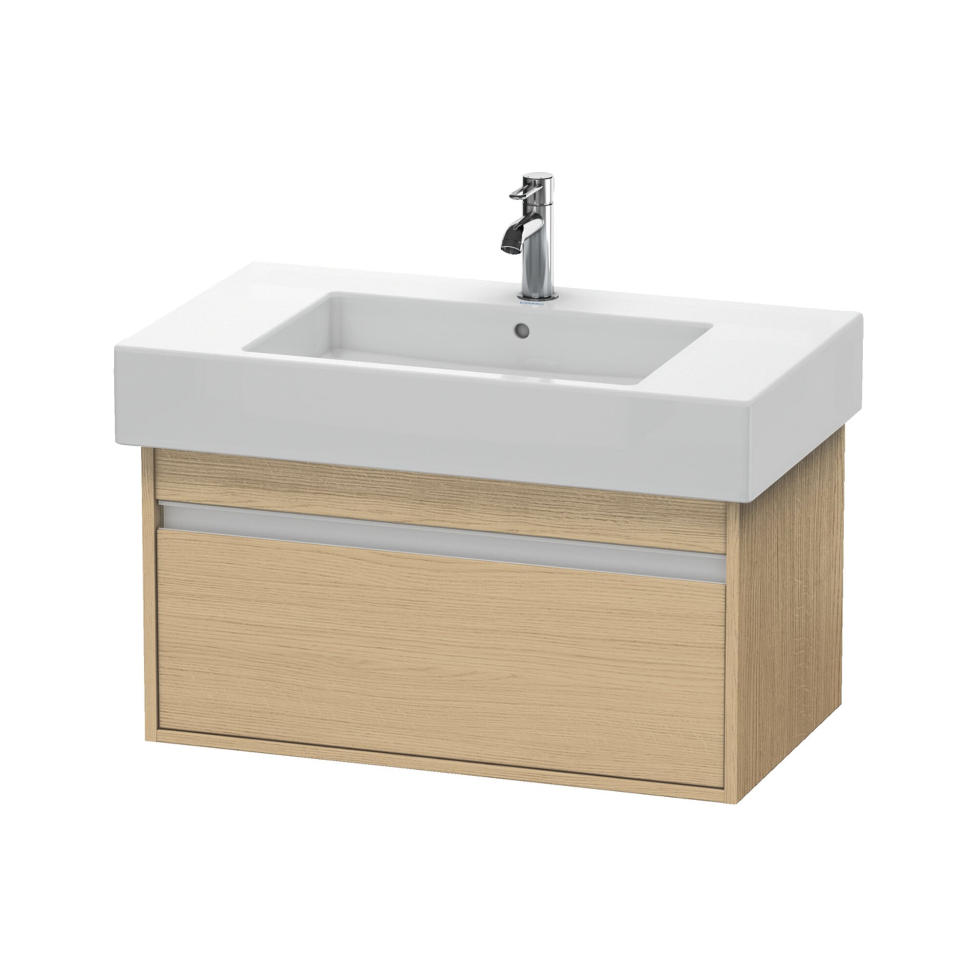 Duravit Waschtischunterschrank Ketho 80x45,5cm, Ei Nat, 1 Auszug, wandhängend