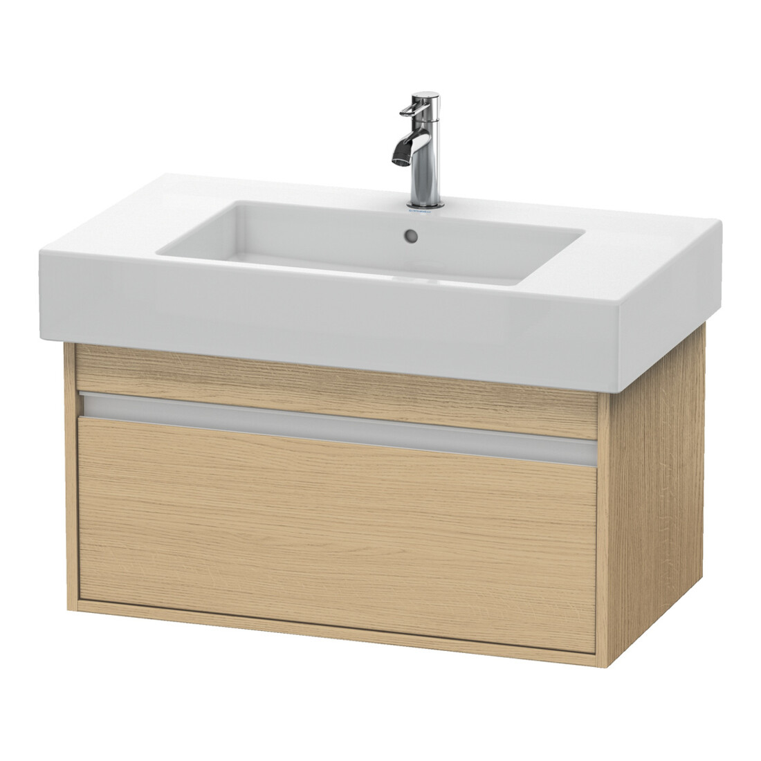 Duravit Waschtischunterschrank Ketho 80x45,5cm, Ei Nat, 1 Auszug, wandhängend