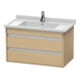 Duravit Waschtischunterschrank Ketho 80x45,5cm, Ei Nat, 2 Schubk., wandhängend-1