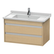 Duravit Waschtischunterschrank Ketho 80x45,5cm, Ei Nat, 2 Schubk., wandhängend