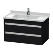 Duravit Waschtischunterschrank Ketho 80x45,5cm, Ei sw, 2 Schubk., wandhängend