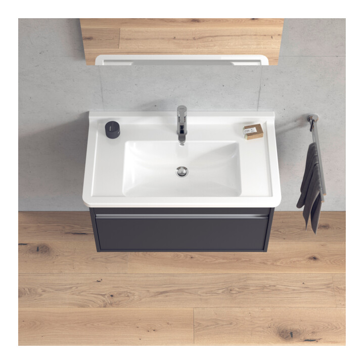 Duravit Waschtischunterschrank Ketho 80x45,5cm, graph ma, 1 Ausz., wandhängend