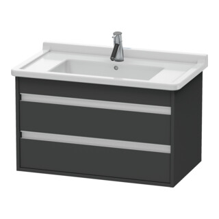 Duravit Waschtischunterschrank Ketho 80x45,5cm, graph ma, 2 Schubk., wandhängend