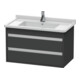 Duravit Waschtischunterschrank Ketho 80x45,5cm, graph ma, 2 Schubk., wandhängend-1