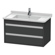 Duravit Waschtischunterschrank Ketho 80x45,5cm, graph ma, 2 Schubk., wandhängend