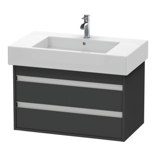Duravit Waschtischunterschrank Ketho 80x45,5cm, graph ma, 2 Schubk., wandhängend