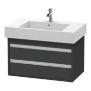 Duravit Waschtischunterschrank Ketho 80x45,5cm, graph ma, 2 Schubk., wandhängend-1