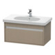Duravit Waschtischunterschrank Ketho 80x45,5cm, leinen, 1 Auszug, wandhängend-1