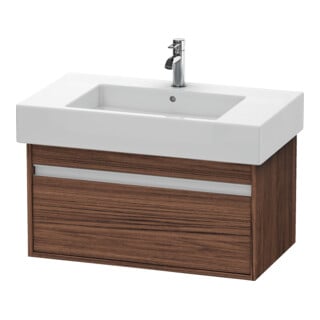 Duravit Waschtischunterschrank Ketho 80x45,5cm, Nussb dkl., 1 Ausz., wandhängend
