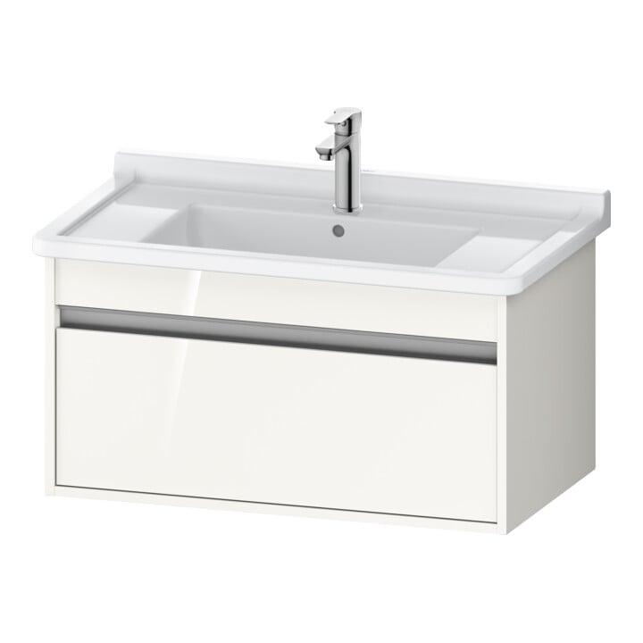 Duravit Waschtischunterschrank Ketho 80x45,5cm, Nussb dkl., 1 Ausz., wandhängend