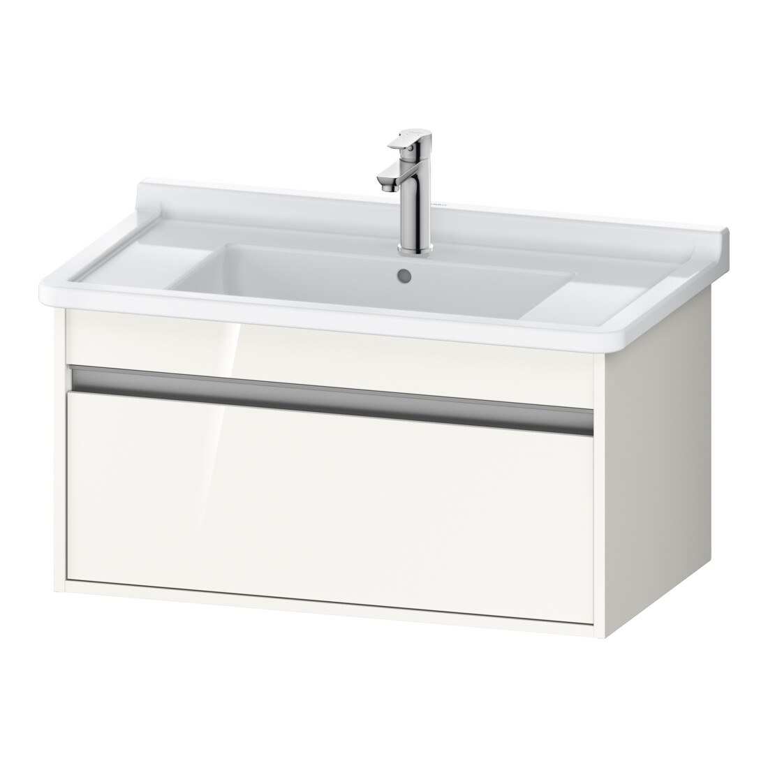 Duravit Waschtischunterschrank Ketho 80x45,5cm, Nussb dkl., 1 Ausz., wandhängend