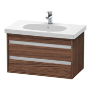 Duravit Waschtischunterschrank Ketho 80x45,5cm, Nussb dkl., 2 Schubk., wandhängend