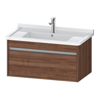 Duravit Waschtischunterschrank Ketho 80x45,5cm, Nussb Nat, 1 Ausz., wandhängend