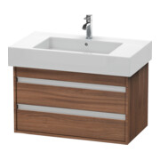 Duravit Waschtischunterschrank Ketho 80x45,5cm, Nussb Nat, 2 Schubk., wandhängend-1