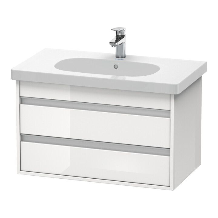 Duravit Waschtischunterschrank Ketho 80x45,5cm, Tau, 2 Schubk., wandhängend