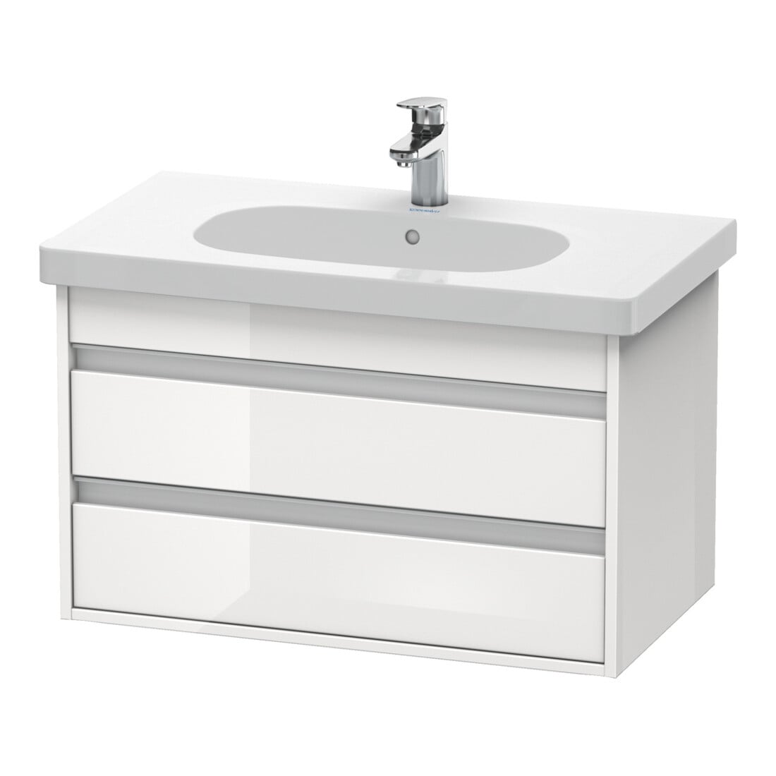 Duravit Waschtischunterschrank Ketho 80x45,5cm, Tau, 2 Schubk., wandhängend