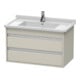 Duravit Waschtischunterschrank Ketho 80x45,5cm, Tau, 2 Schubk., wandhängend-1