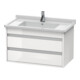 Duravit Waschtischunterschrank Ketho 80x45,5cm, Tau, 2 Schubk., wandhängend