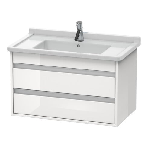 Duravit Waschtischunterschrank Ketho 80x45,5cm, Tau, 2 Schubk., wandhängend