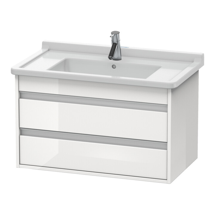 Duravit Waschtischunterschrank Ketho 80x45,5cm, Tau, 2 Schubk., wandhängend