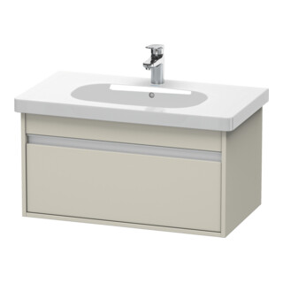 Duravit Waschtischunterschrank Ketho 80x45,5cm, Taupe, 1 Auszug, wandhängend