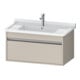 Duravit Waschtischunterschrank Ketho 80x45,5cm, Taupe, 1 Auszug, wandhängend-1