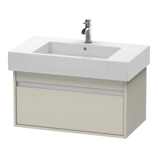 Duravit Waschtischunterschrank Ketho 80x45,5cm, Taupe, 1 Auszug, wandhängend