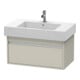 Duravit Waschtischunterschrank Ketho 80x45,5cm, Taupe, 1 Auszug, wandhängend-1