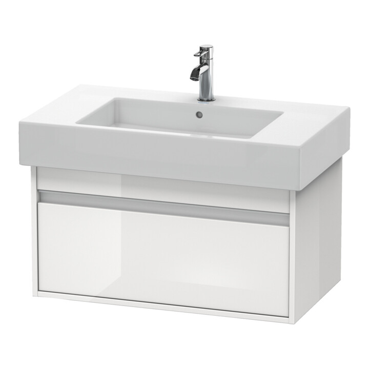 Duravit Waschtischunterschrank Ketho 80x45,5cm, Taupe, 1 Auszug, wandhängend
