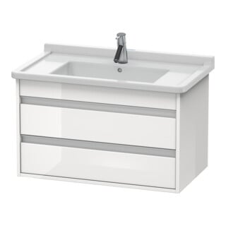Duravit Waschtischunterschrank Ketho 80x45,5cm, we hgl, 2 Schubk., wandhängend