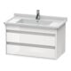 Duravit Waschtischunterschrank Ketho 80x45,5cm, we hgl, 2 Schubk., wandhängend-1