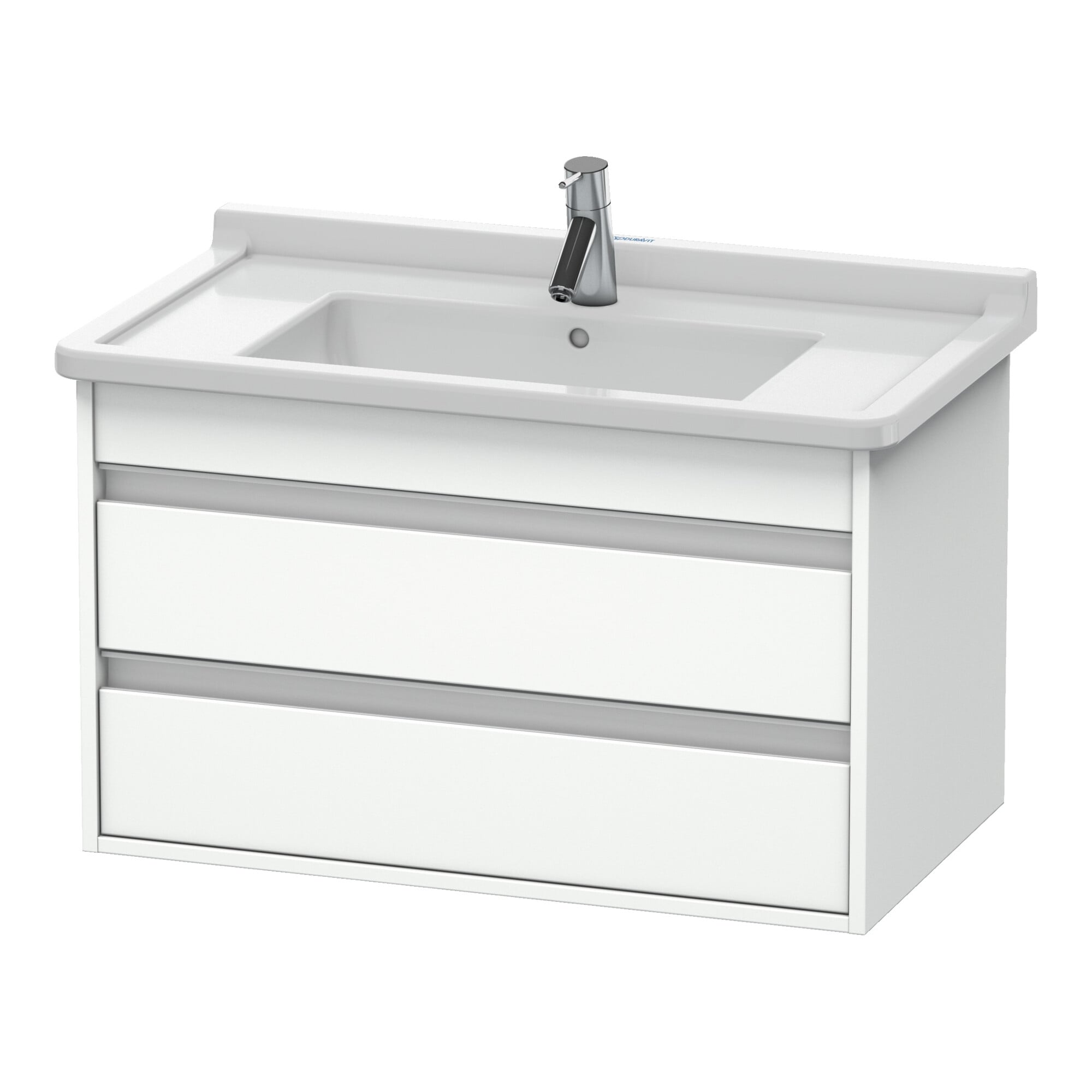 Duravit Waschtischunterschrank Ketho 80x45,5cm, we ma, 2 Schubk., wandhängend