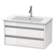 Duravit Waschtischunterschrank Ketho 80x47,5cm, bas. ma, 2 Schubk., wandhängend