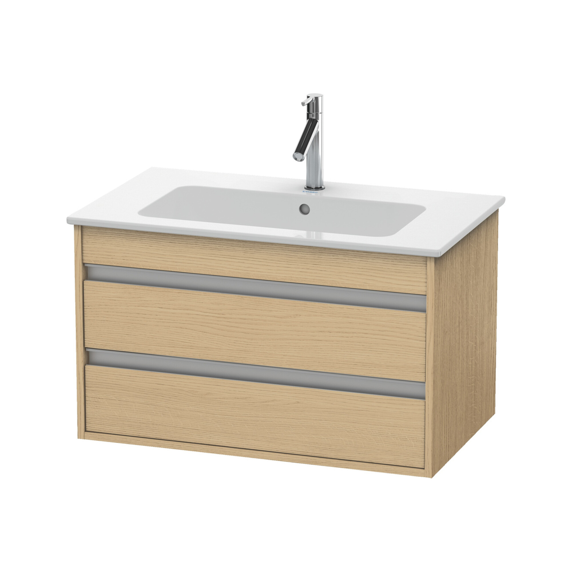 Duravit Waschtischunterschrank Ketho 80x47,5cm, Ei Nat, 2 Schubk., wandhängend