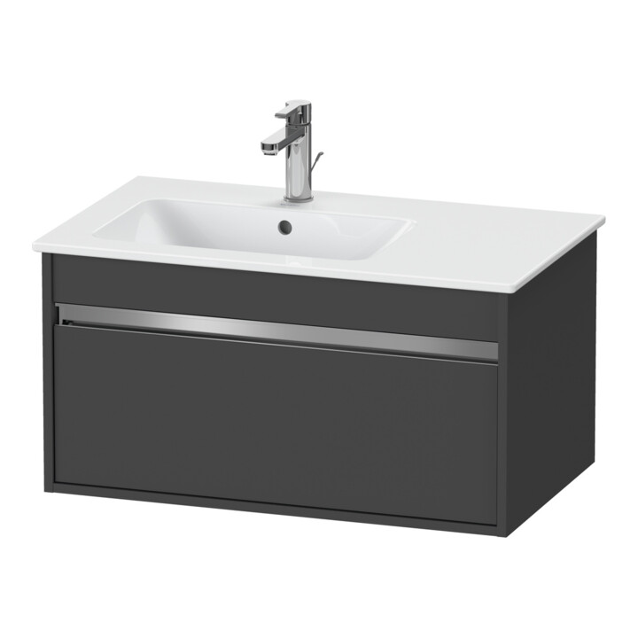 Duravit Waschtischunterschrank Ketho 80x47,5cm, graph ma, 1 Ausz., wandhängend