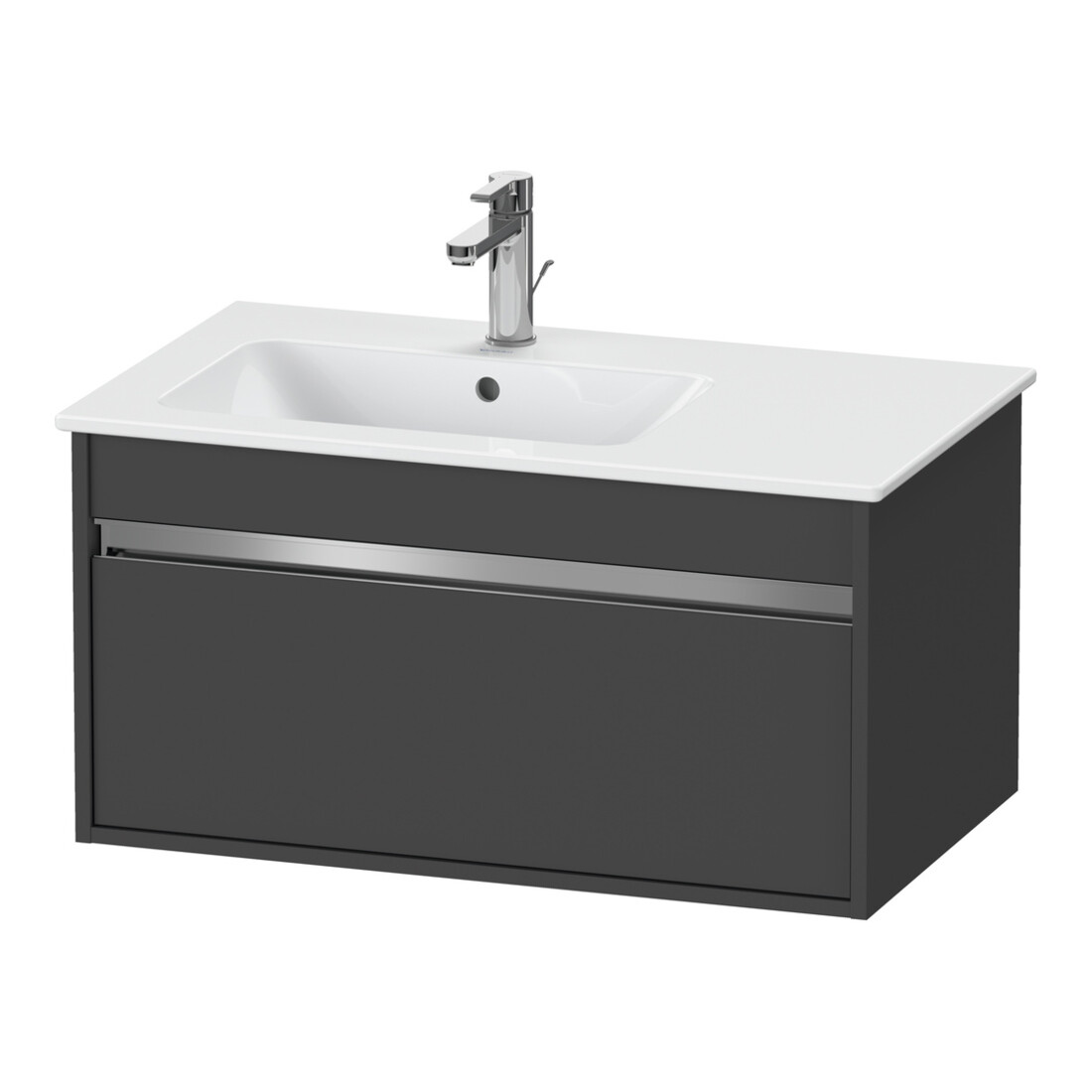 Duravit Waschtischunterschrank Ketho 80x47,5cm, graph ma, 1 Ausz., wandhängend