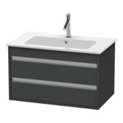 Duravit Waschtischunterschrank Ketho 80x47,5cm, graph ma, 2 Schubk., wandhängend