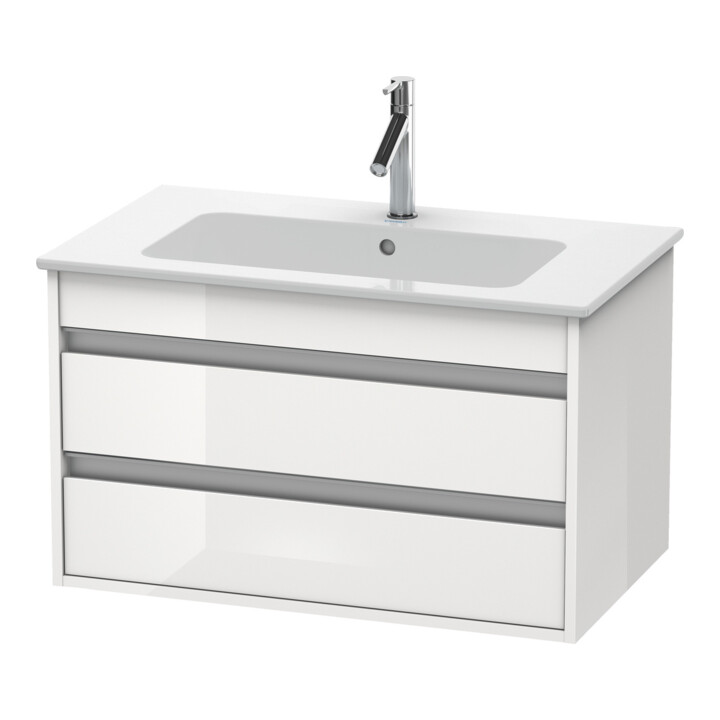 Duravit Waschtischunterschrank Ketho 80x47,5cm, graph ma, 2 Schubk., wandhängend