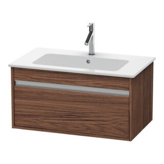 Duravit Waschtischunterschrank Ketho 80x47,5cm, Nussb dkl., 1 Ausz., wandhängend