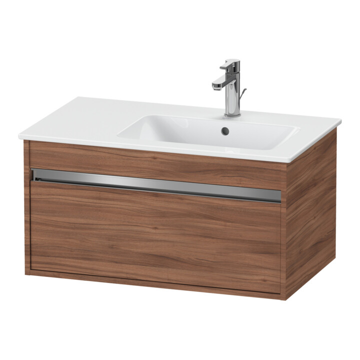 Duravit Waschtischunterschrank Ketho 80x47,5cm, Nussb Nat, 1 Ausz., wandhängend