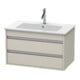 Duravit Waschtischunterschrank Ketho 80x47,5cm, Tau, 2 Schubk., wandhängend-1