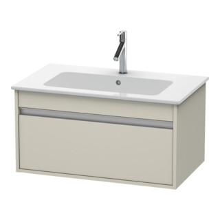 Duravit Waschtischunterschrank Ketho 80x47,5cm, Taupe, 1 Auszug, wandhängend