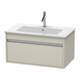 Duravit Waschtischunterschrank Ketho 80x47,5cm, Taupe, 1 Auszug, wandhängend-1