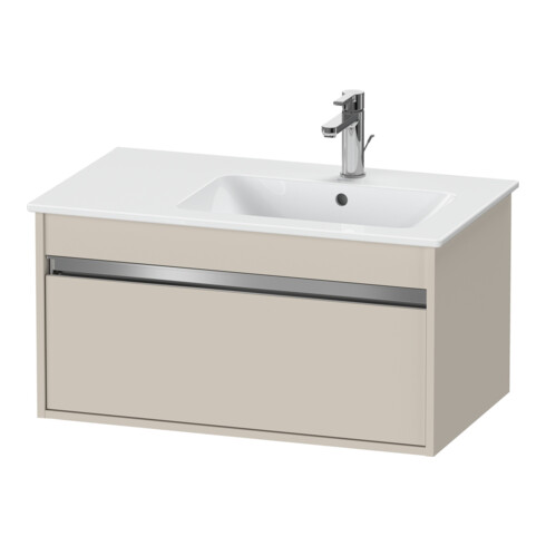 Duravit Waschtischunterschrank Ketho 80x47,5cm, Taupe, 1 Auszug, wandhängend