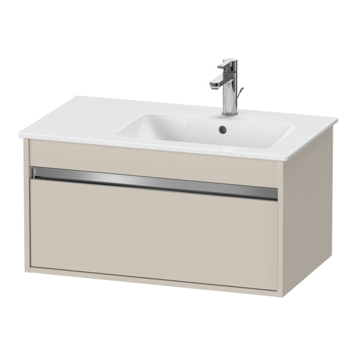 Duravit Waschtischunterschrank Ketho 80x47,5cm, Taupe, 1 Auszug, wandhängend