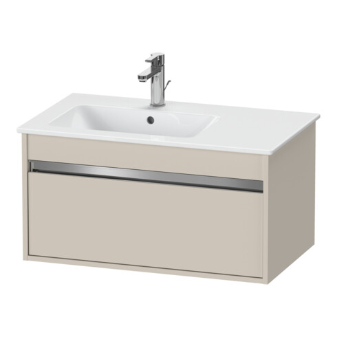 Duravit Waschtischunterschrank Ketho 80x47,5cm, Taupe, 1 Auszug, wandhängend