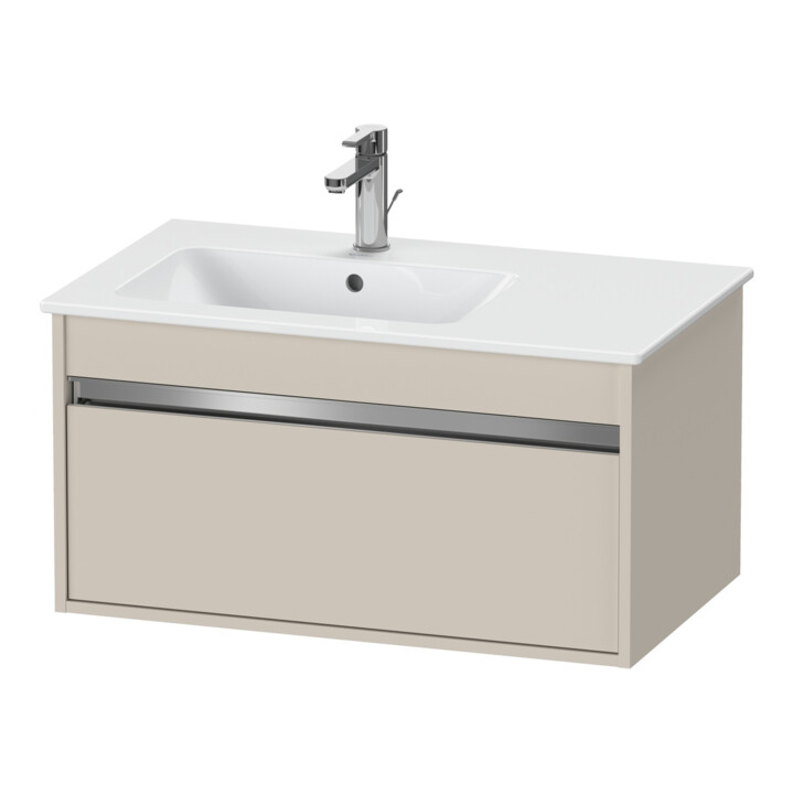 Duravit Waschtischunterschrank Ketho 80x47,5cm, Taupe, 1 Auszug, wandhängend