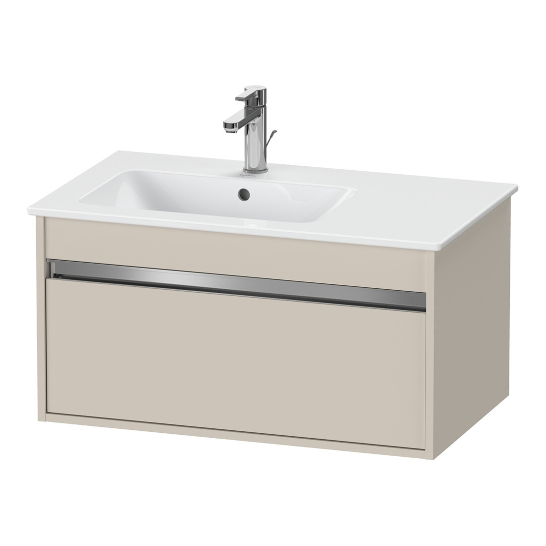 Duravit Waschtischunterschrank Ketho 80x47,5cm, Taupe, 1 Auszug, wandhängend