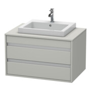 Duravit Waschtischunterschrank Ketho 80x55cm, bg ma, f Einbauwaschtisch mitt., 2 Schubk.
