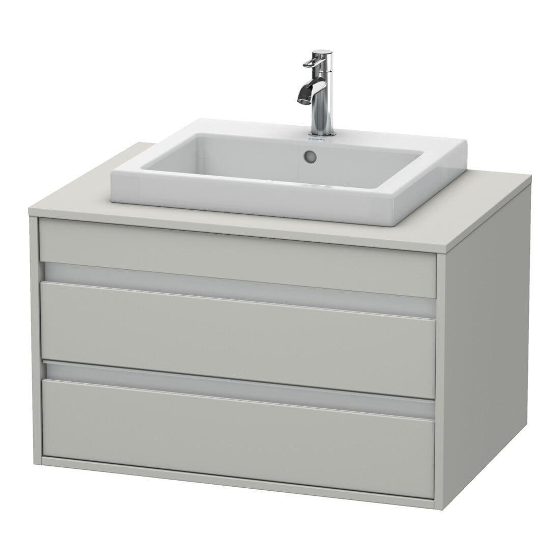 Duravit Waschtischunterschrank Ketho 80x55cm, bg ma, f Einbauwaschtisch mitt., 2 Schubk.